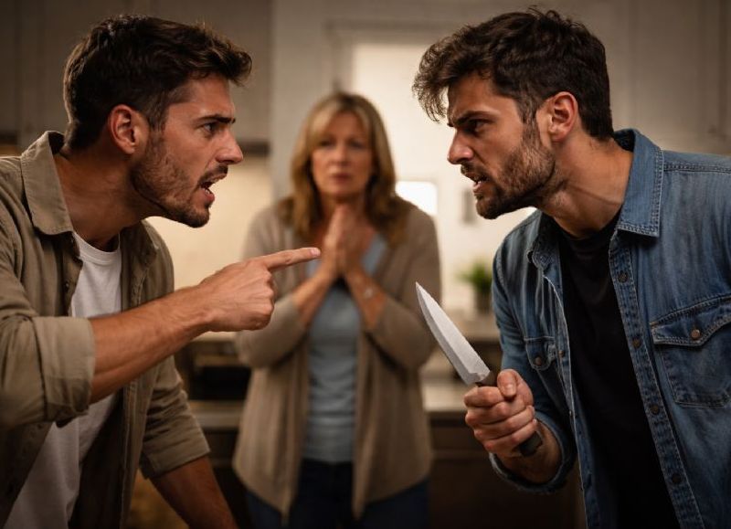 Violento episodio familiar en Villa Elvira: un hombre fue detenido tras amenazar a su hermano con un cuchillo