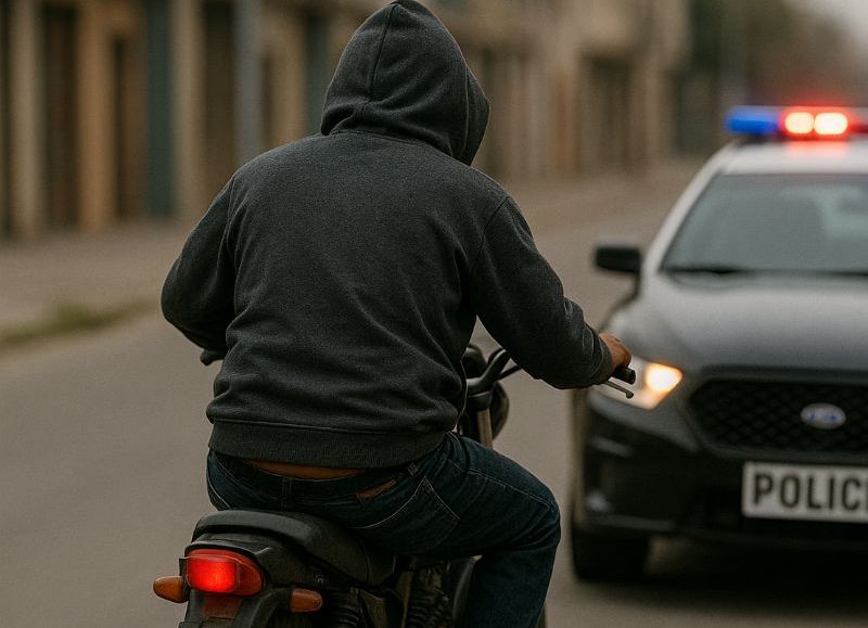 Motociclista huyó de la Policía, chocó y le encontraron cocaína