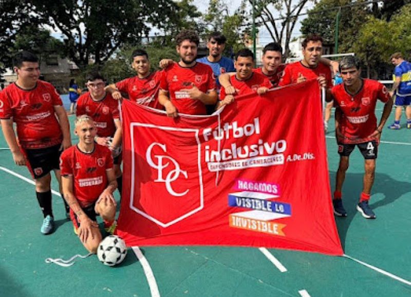 Cambaceres sumó en su debut en el fútbol inclusivo