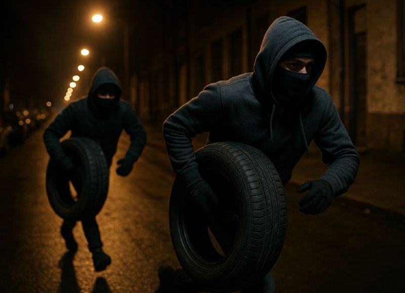 VIDEO | Gonnet: cayeron dos malvivientes acusados de robar ruedas y techos solares de autos