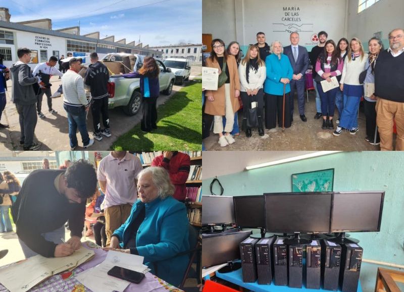 En una cárcel de la ciudad repararon 44 computadoras y las entregaron a entidades educativas