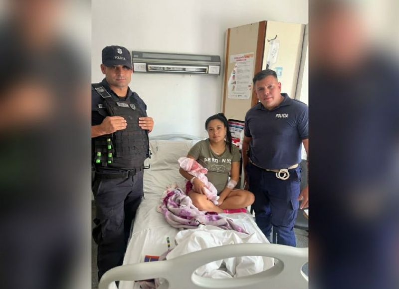 Barrio San Carlos: dos policías en un alumbramiento domiciliario de emergencia y exitoso