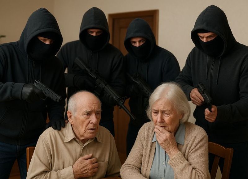 Cuatro encapuchados y armados protagonizaron violento robo a dos jubilados en el Barrio Hipódromo