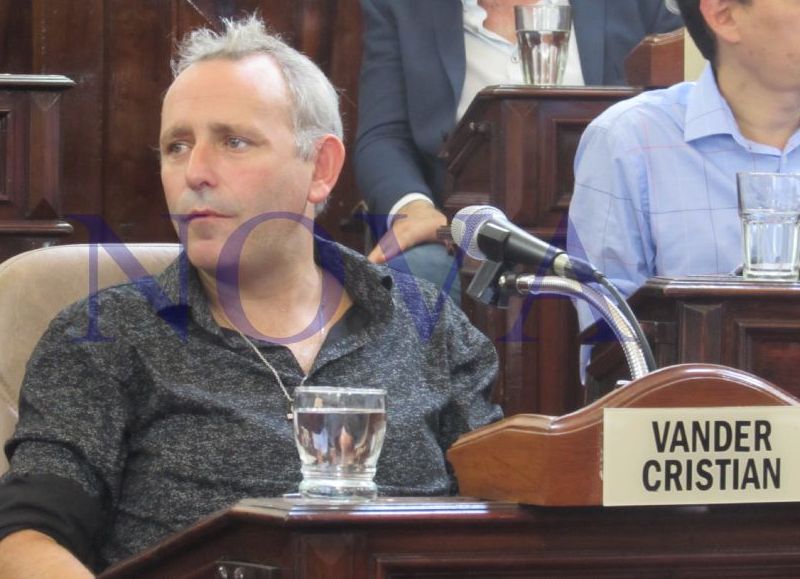 El concejal Cristian Vander sostuvo que "el ajuste llega a los más empobrecidos"