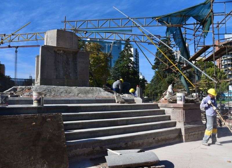 VIDEO | La obra de Plaza Italia alcanzó un 75 por ciento de ejecución