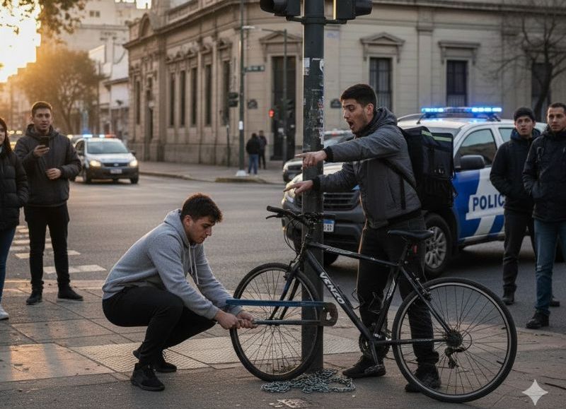 Vino desde Berazategui y en 8 y 47 quiso dejar a pata a un repartidor: quedó detenido