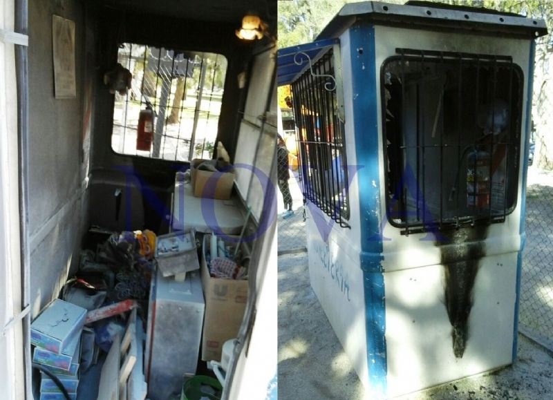 Destrozos en la calesita de Parque Saavedra