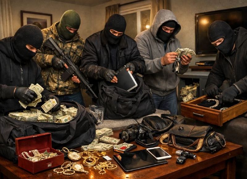 Violento robo en La Loma: una familia fue sorprendida por seis delincuentes en su casa